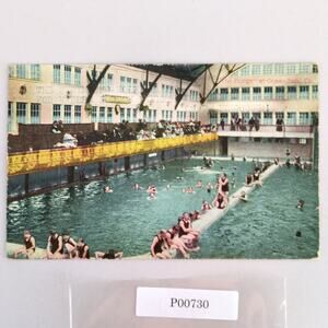 The Plunge Ocean Park California 1900s Postcard CA Swimming Pool Typed Front